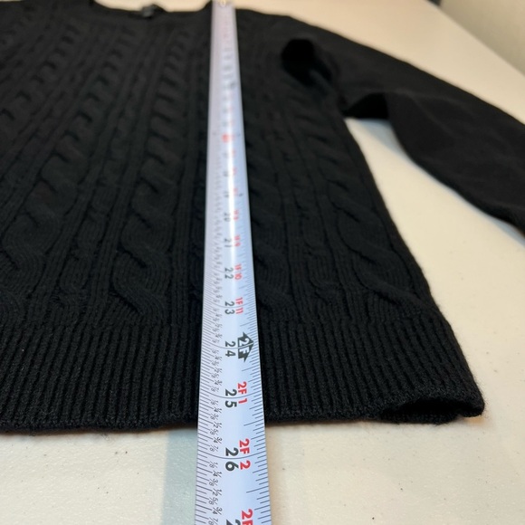 Talbots Cable Knit Pullover Sweater, Women’s, Color Black, Size Small, NWOT - Picture 5 of 9